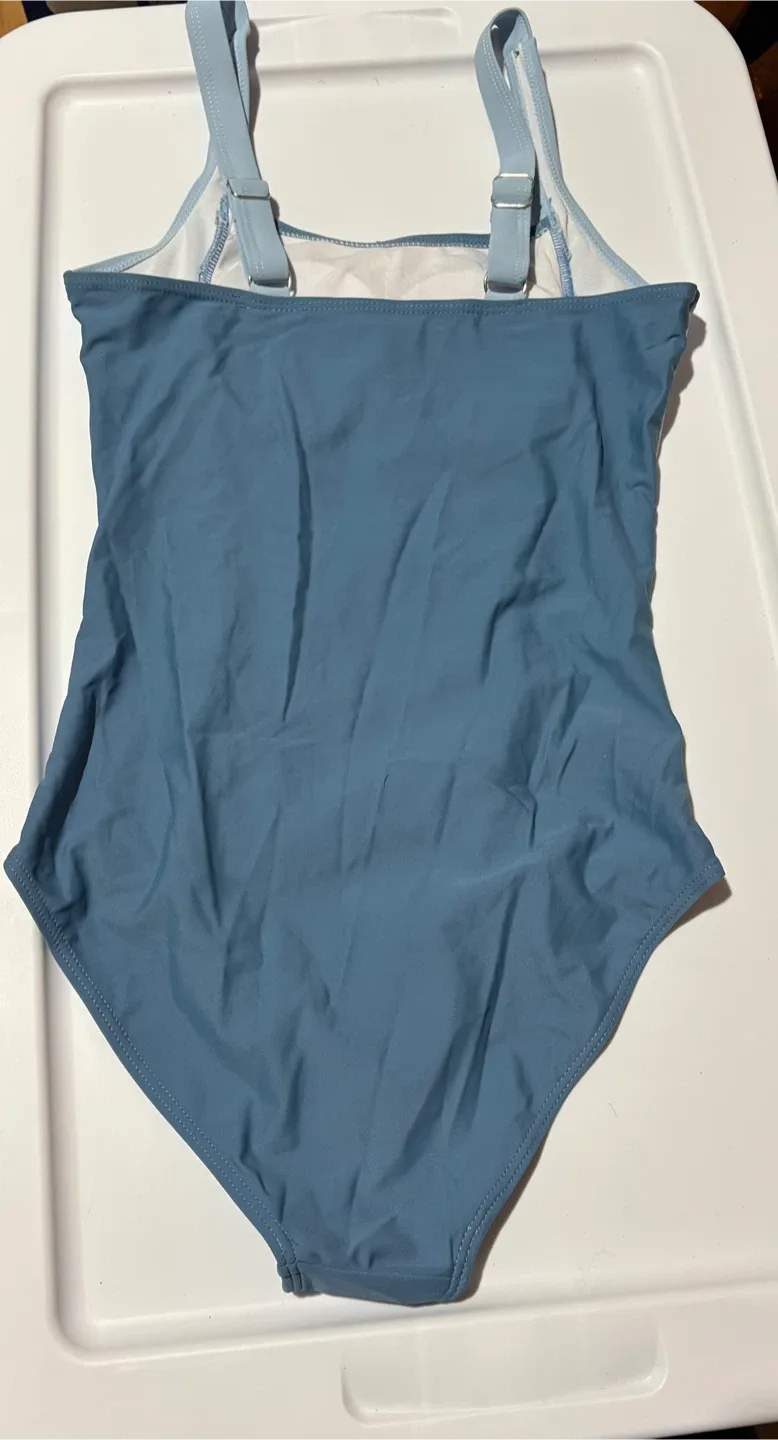 Blue One-Piece Swimsuit (Size 13-14Y) image indicator(3)