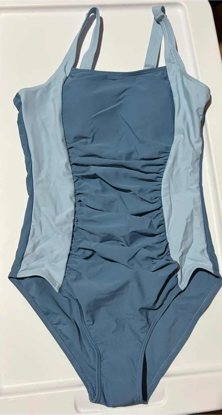 Blue One-Piece Swimsuit (Size 13-14Y)
