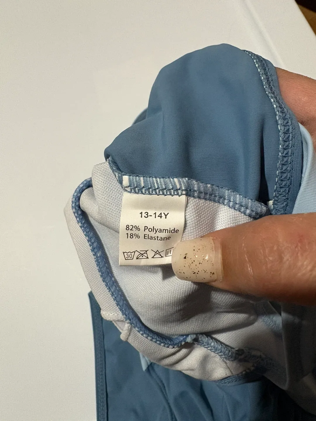 Blue One-Piece Swimsuit (Size 13-14Y) image indicator(2)