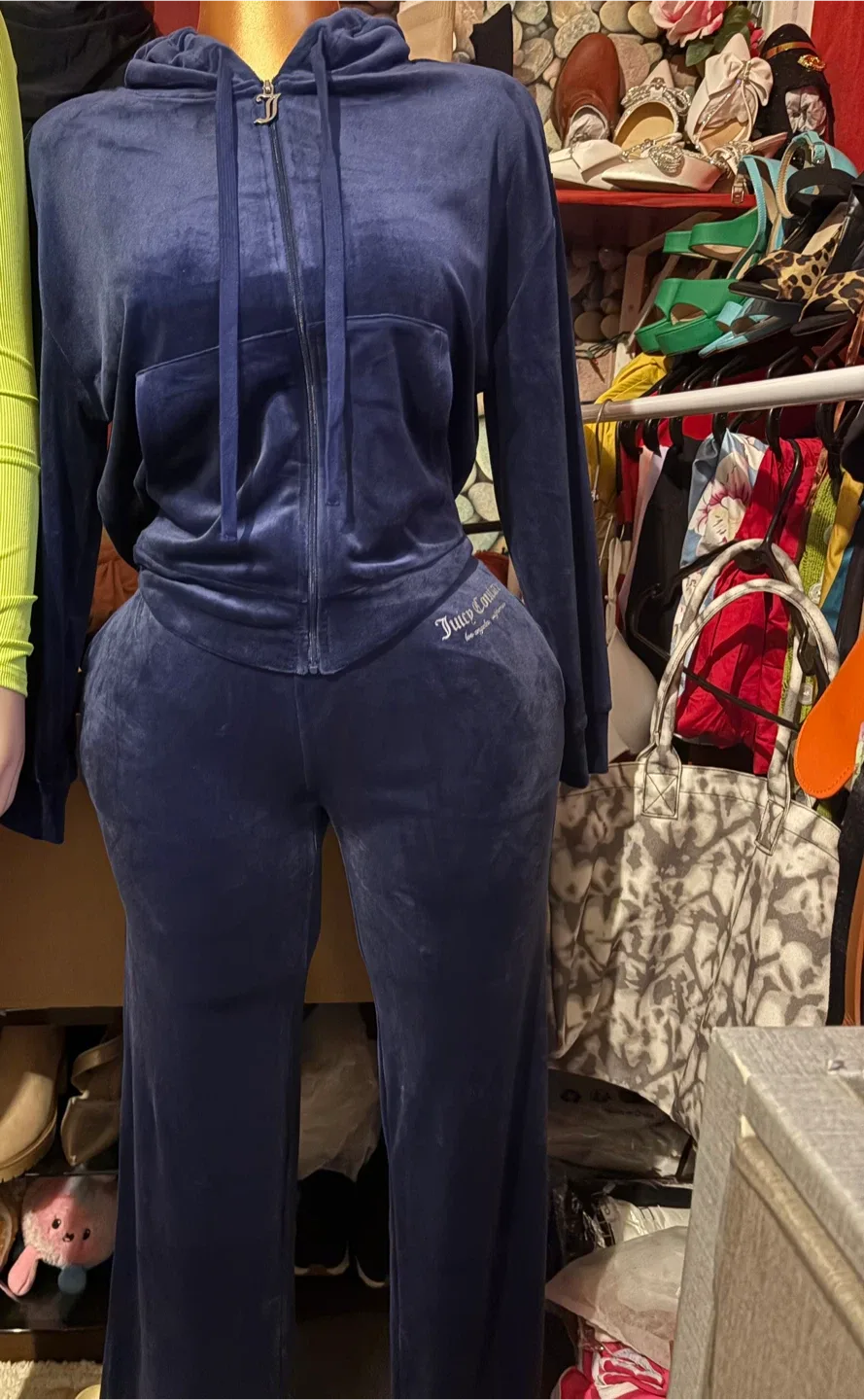 Juicy Couture Blue Velour Tracksuit