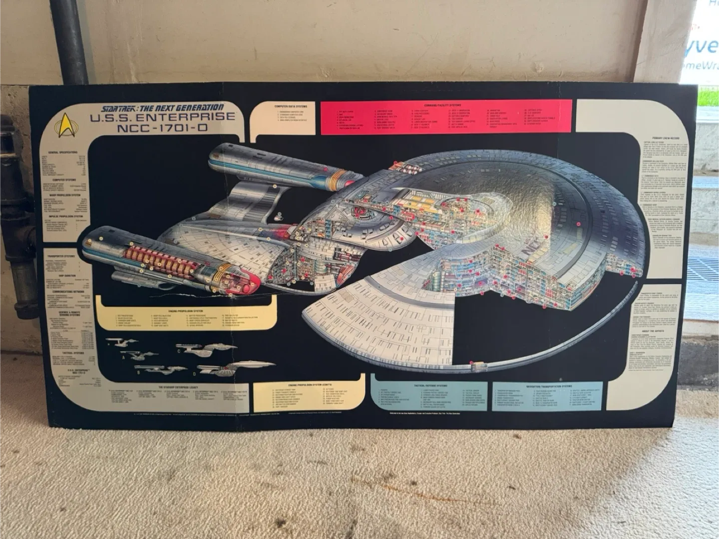 Star Trek U.S.S. Enterprise NCC-1701-D Poster