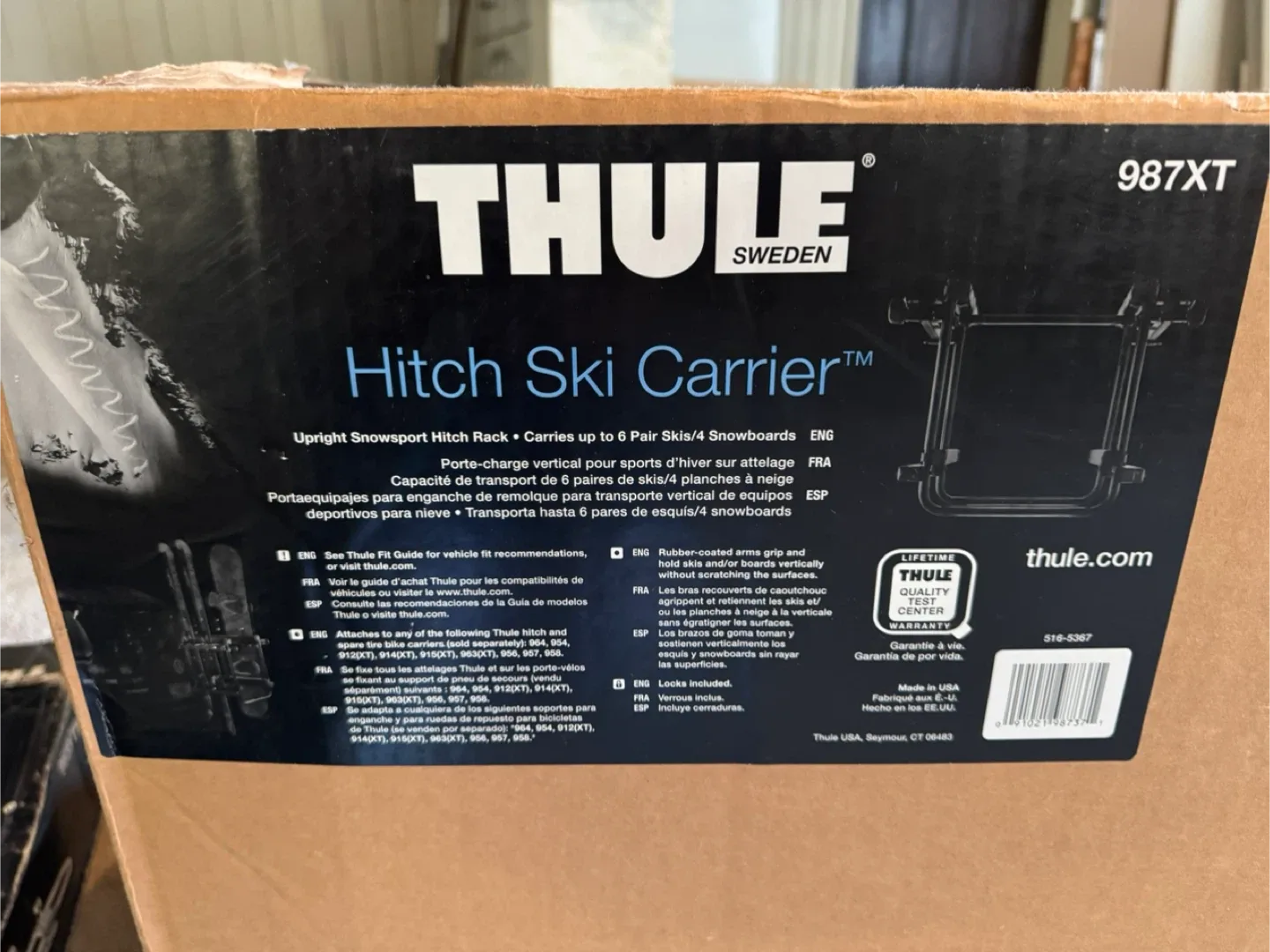 Thule 987XT Ski Carrier Ski Rack & 963XTR Bike Rack image indicator(3)