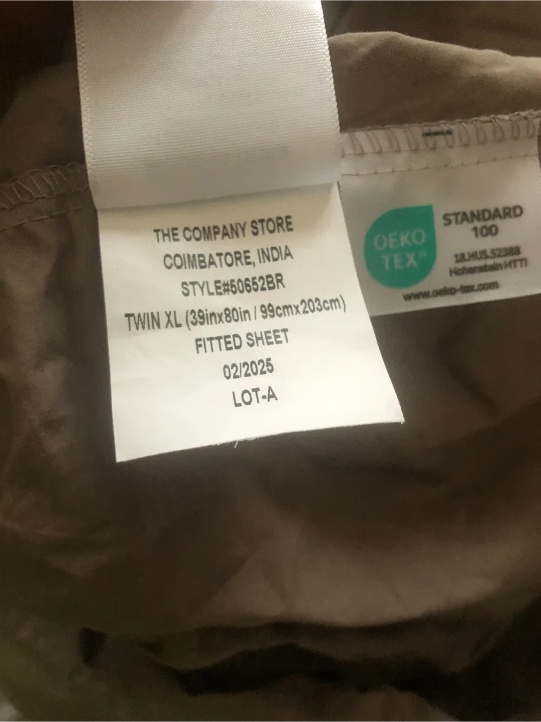 The Company Store Twin XL Fitted Sheet image indicator(2)
