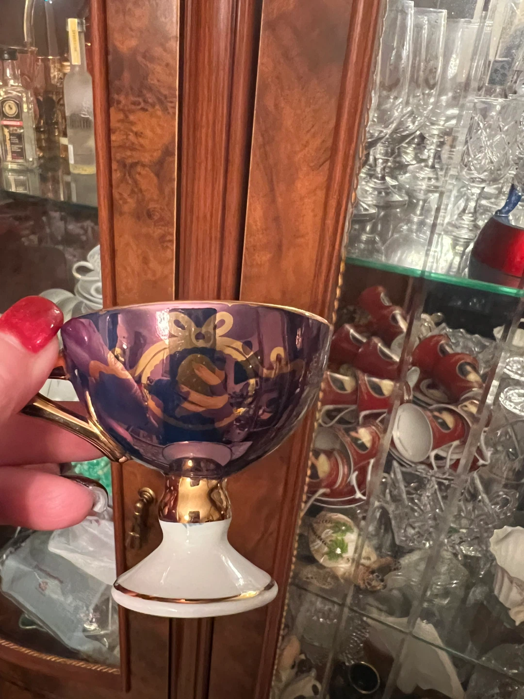 Fine Porcelain Tea Cup and Saucer Set of 6 - photo 5