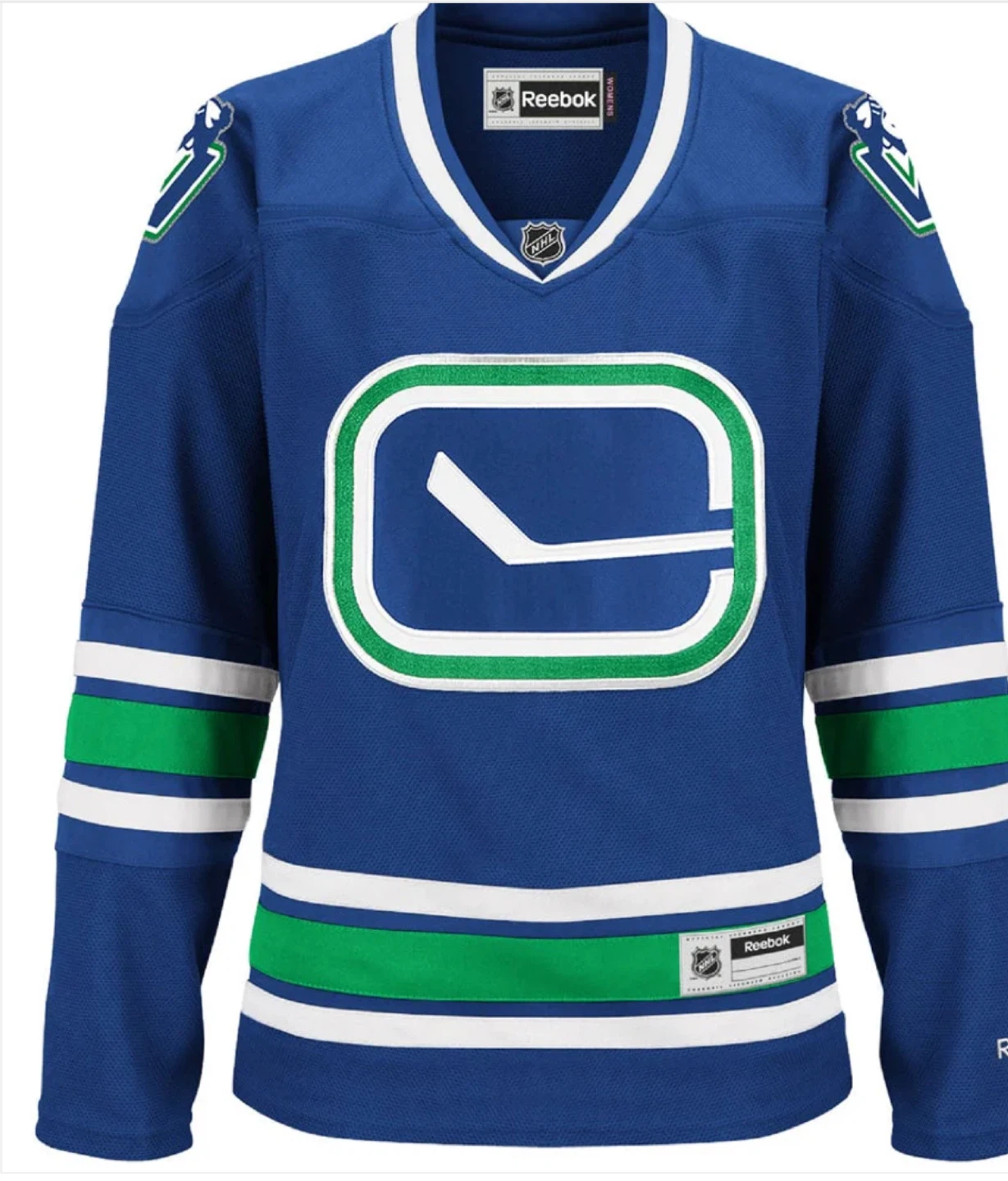 NEW! VANCOUVER CANUCKS WOMENS REEBOK PREMIER THIRD JERSEY - photo 2
