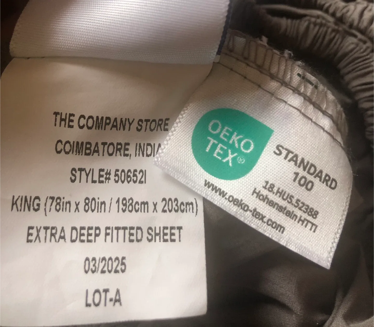 The Company Store King Extra Deep Fitted Sheet image indicator(3)