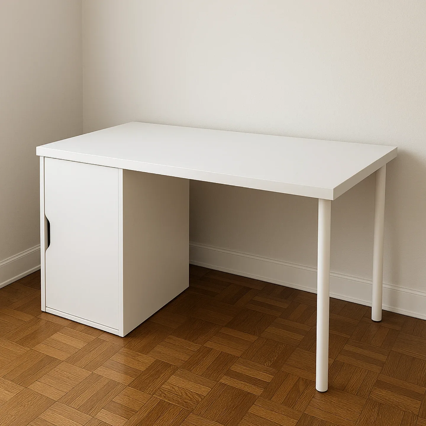 IKEA desk with storage