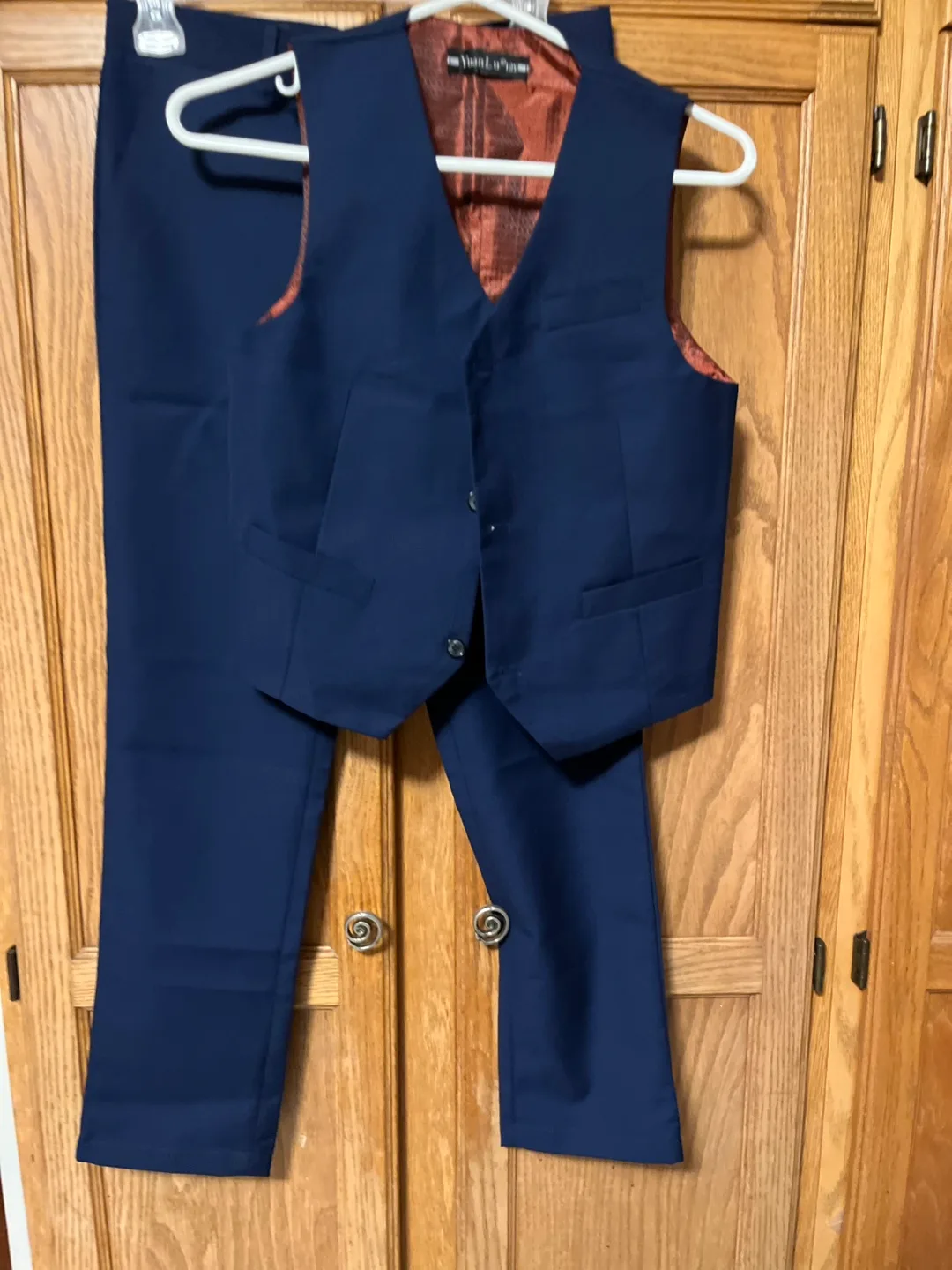 YuanLu Navy Blue 12Y Suit Set image indicator(2)