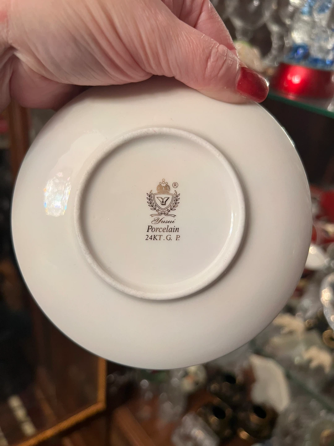 Yusuf Porcelain 24KT. G. P. Cup and Saucer Set - photo 4