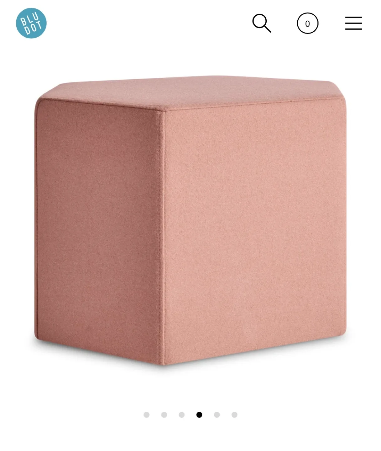 Blu Dot Hecks Ottoman - Terracotta image indicator(7)