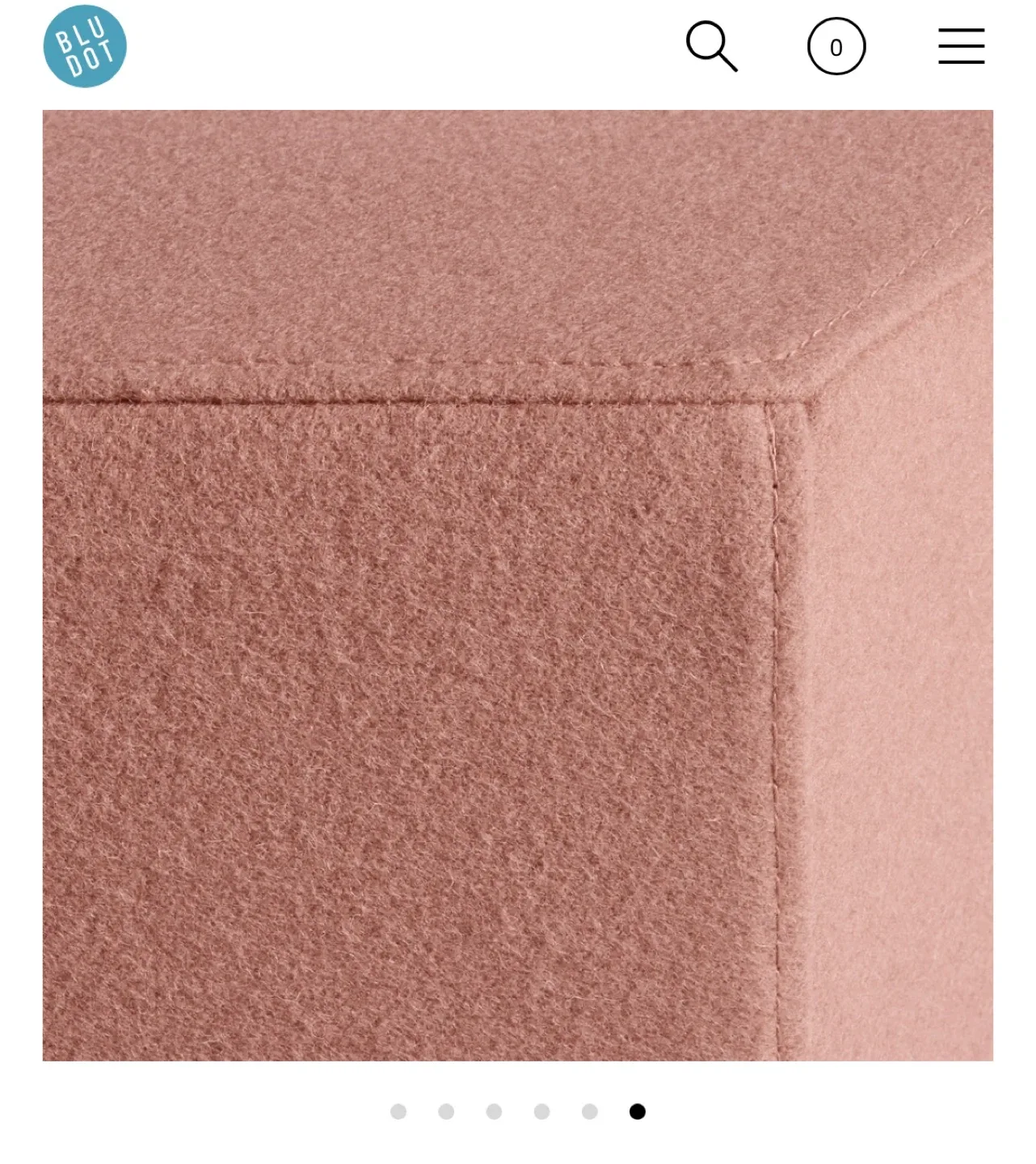 Blu Dot Hecks Ottoman - Terracotta image indicator(6)