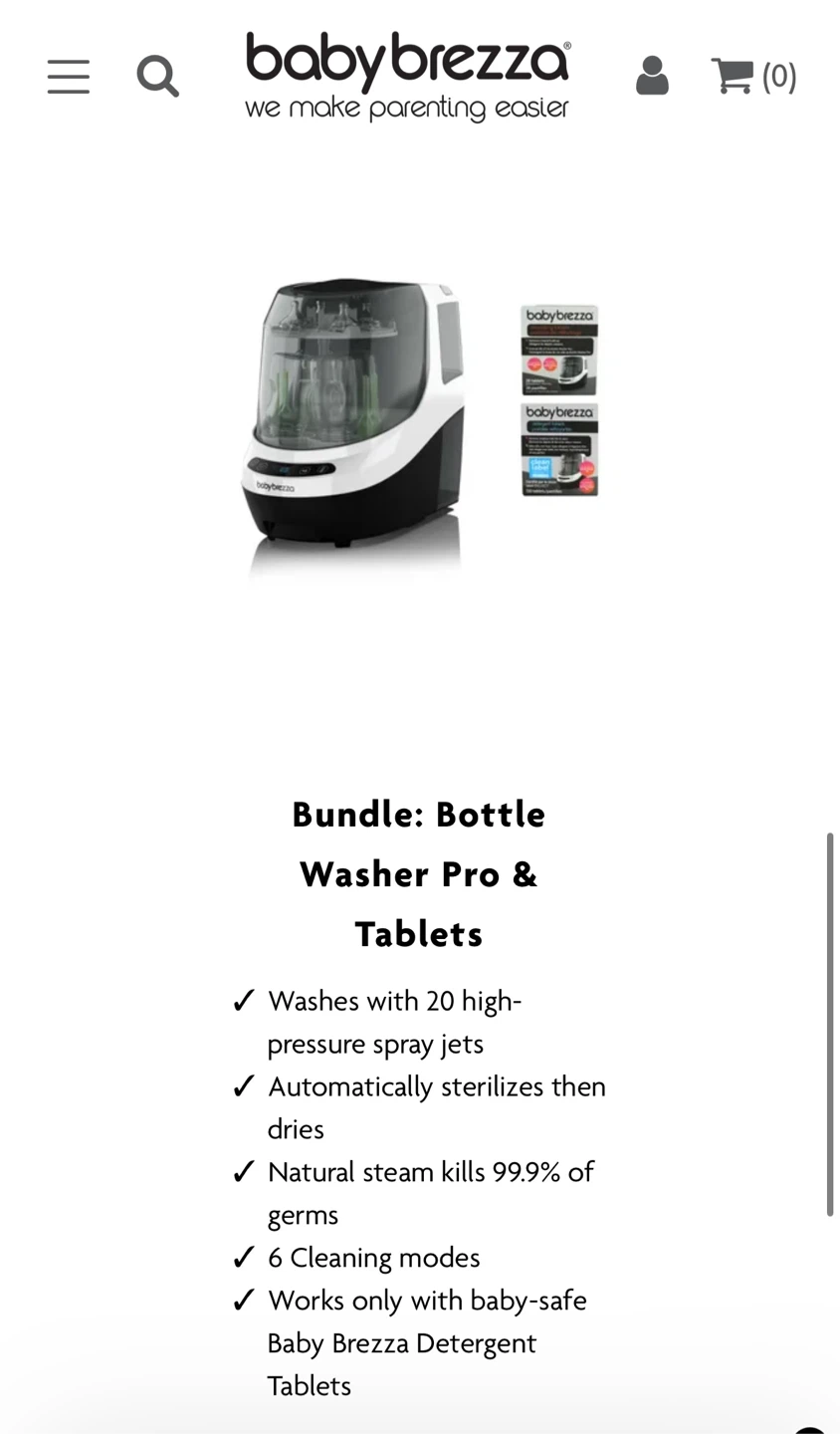 BabyBrezza Bottle Washer Pro & Tablet - photo 2