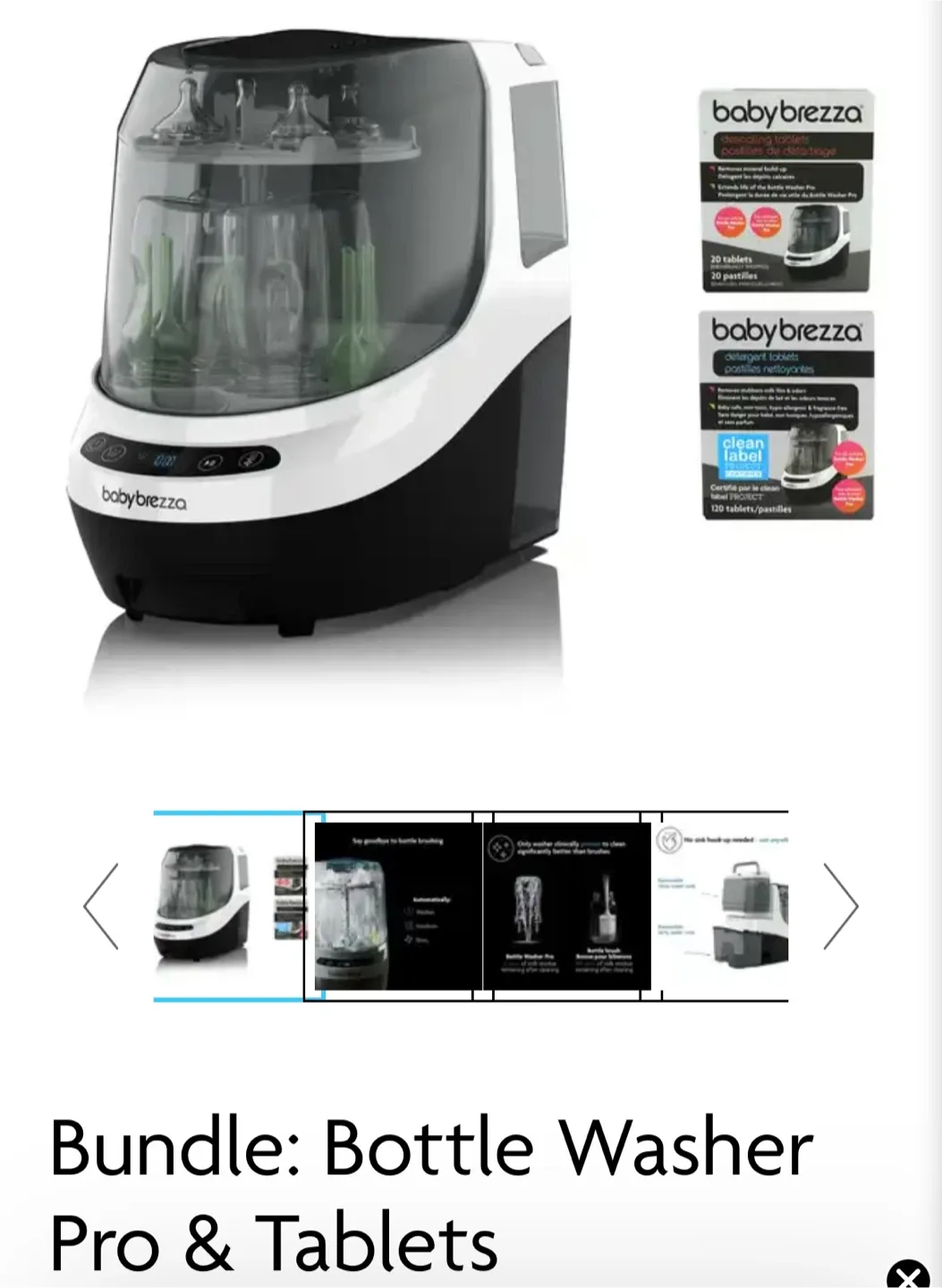 BabyBrezza Bottle Washer Pro & Tablet