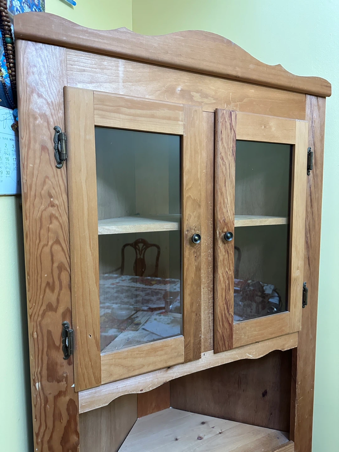 Vintage Solid Wold Corner Cabinet / Hutch (CAN DELIVER) - photo 5