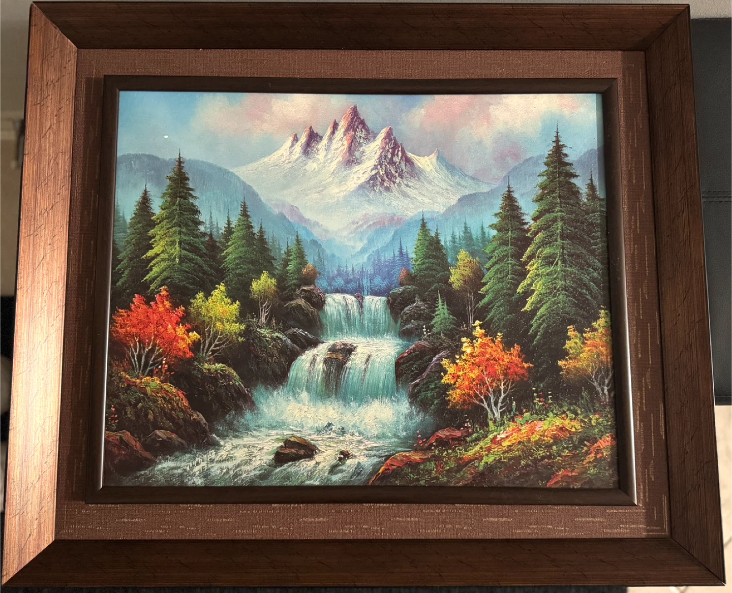 Wooden-Framed Painting, Wall Hanging (26”x20”)
