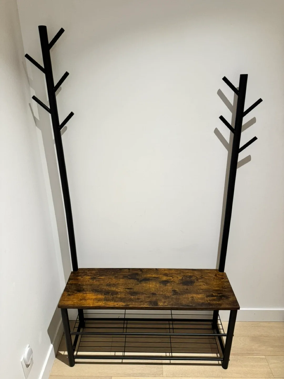 Entryway Hall Tree with Bench & Shoe Rack image indicator(3)