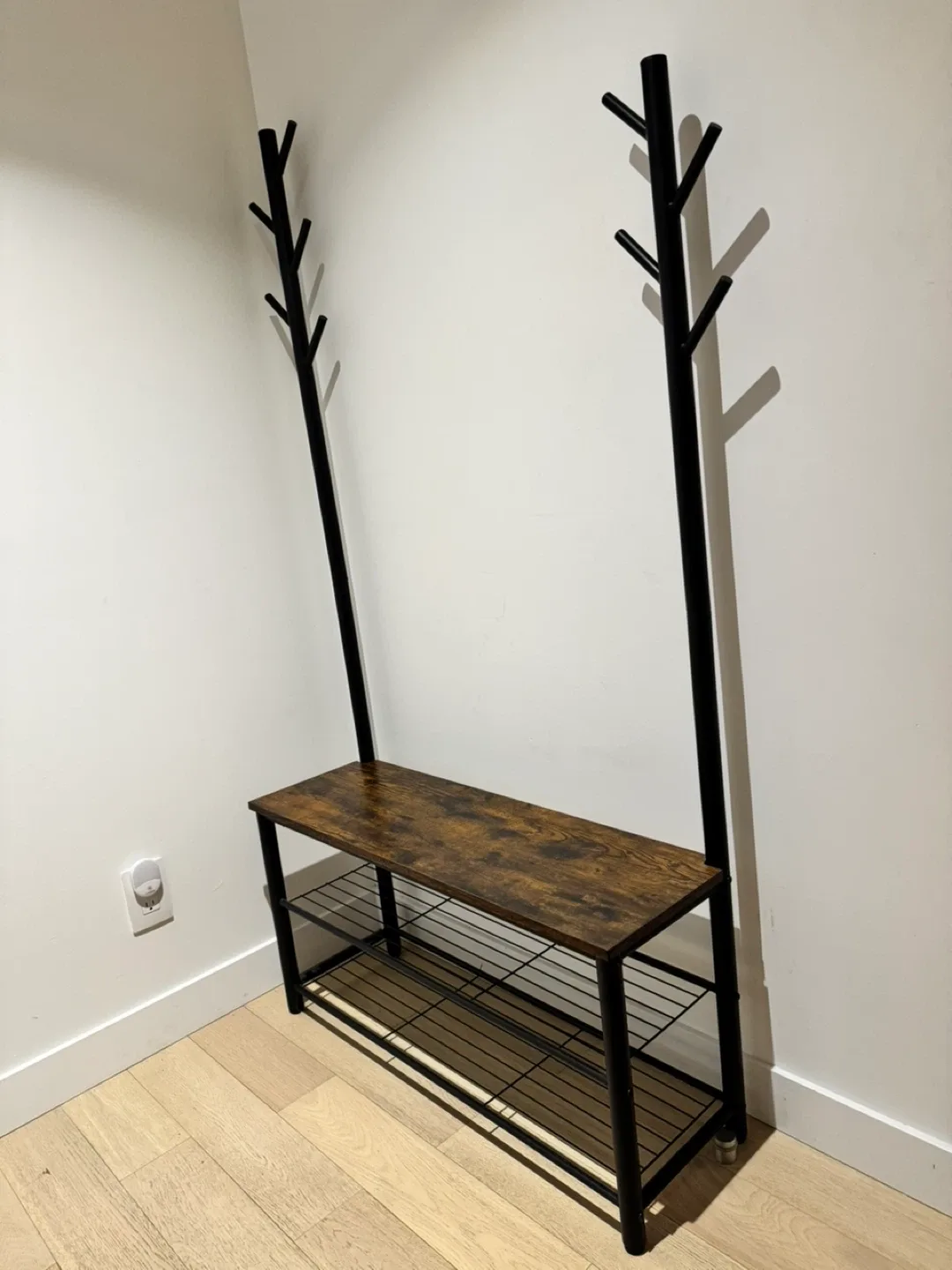 Entryway Hall Tree with Bench & Shoe Rack image indicator(2)