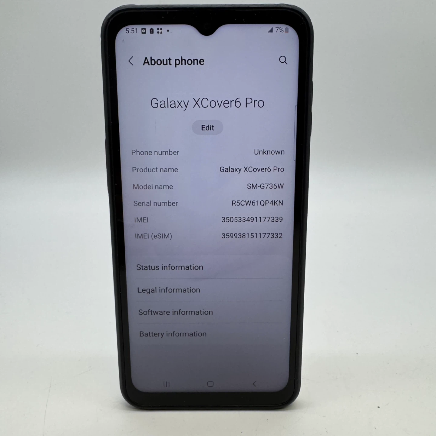 Samsung Galaxy XCover6 Pro – Unlocked – Like New – No Scratches - photo 4