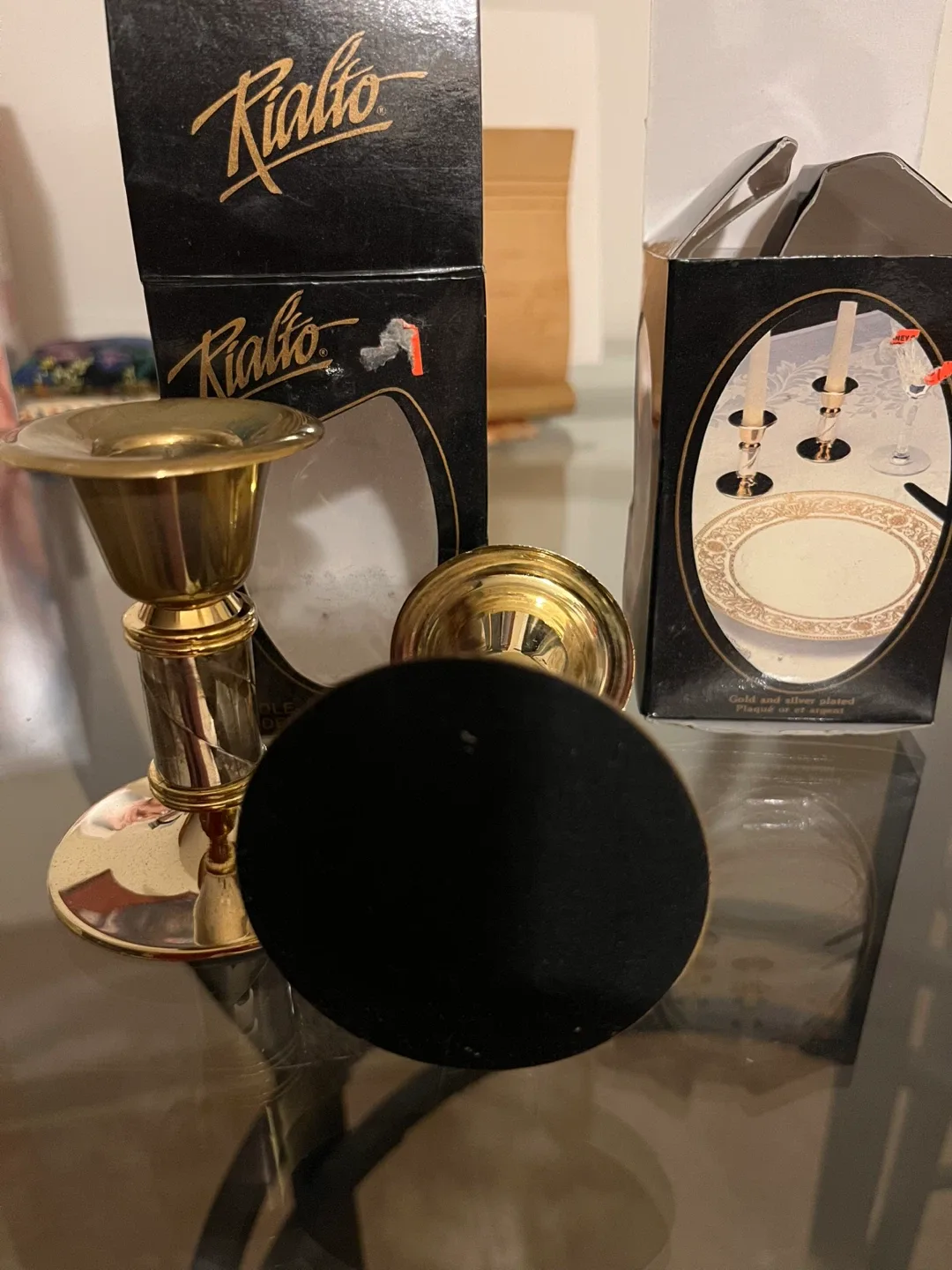 Rialto Gold Candle Holders - Set of 2 image indicator(4)