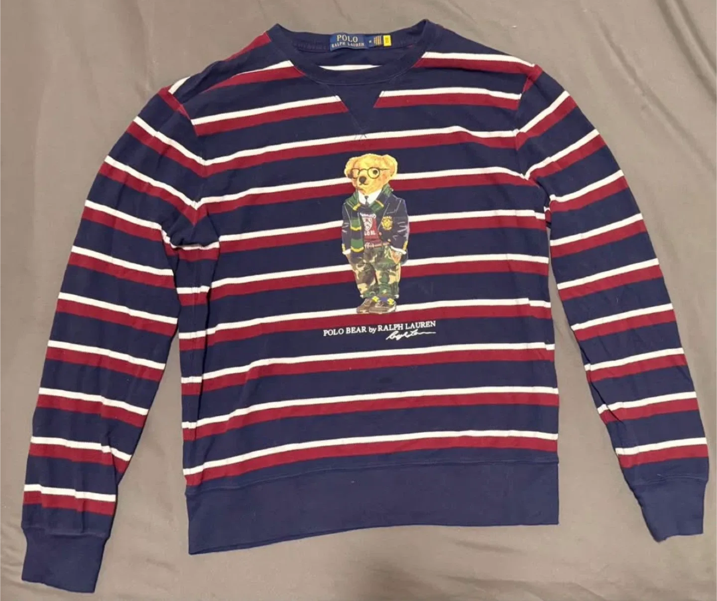 Polo Ralph Lauren Bear Striped Crewneck & Hoodie