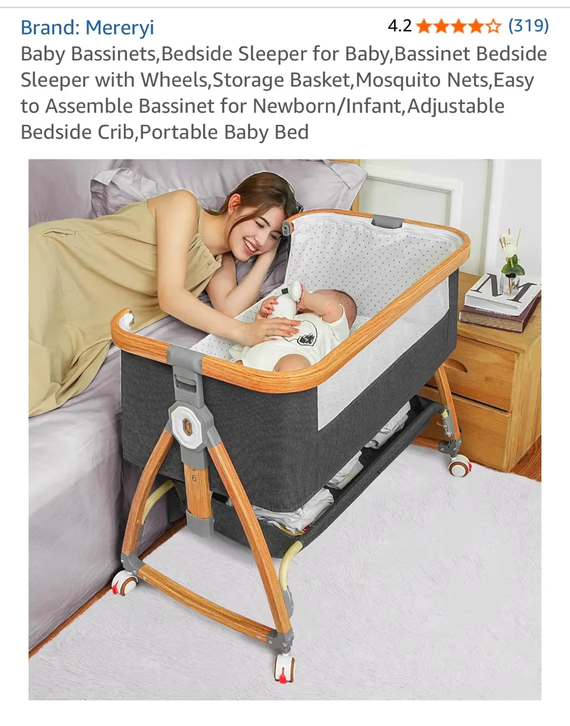 Bassinet Swivel Sleeper - Excellent Condition! image indicator(5)