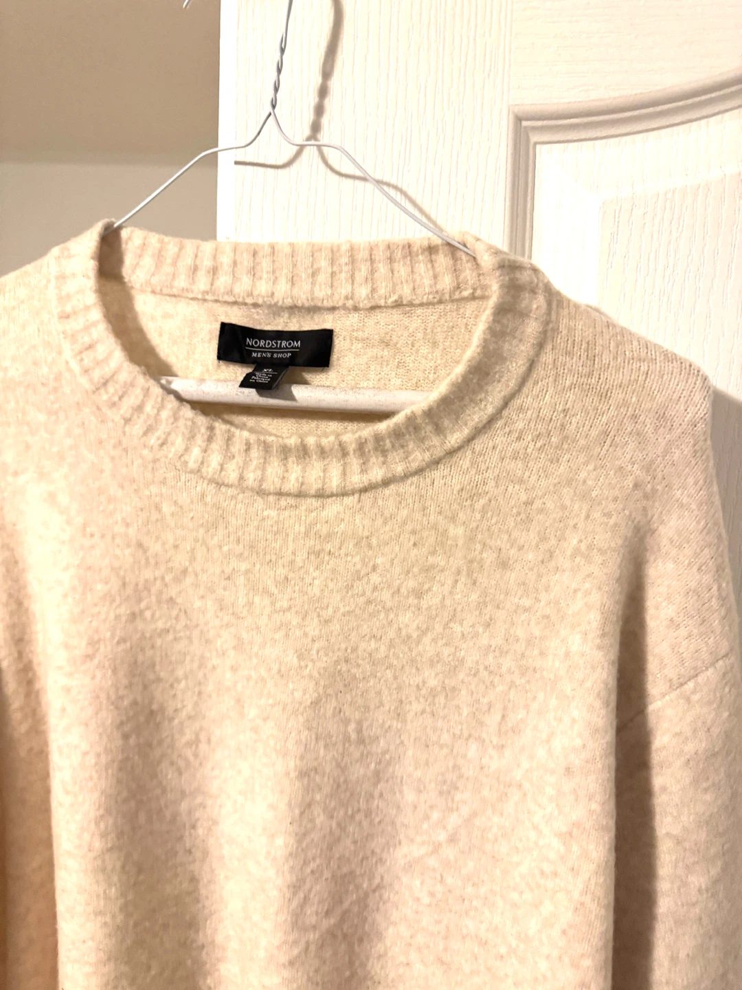 Nordstrom Men's Shop Cream Sweater - XL