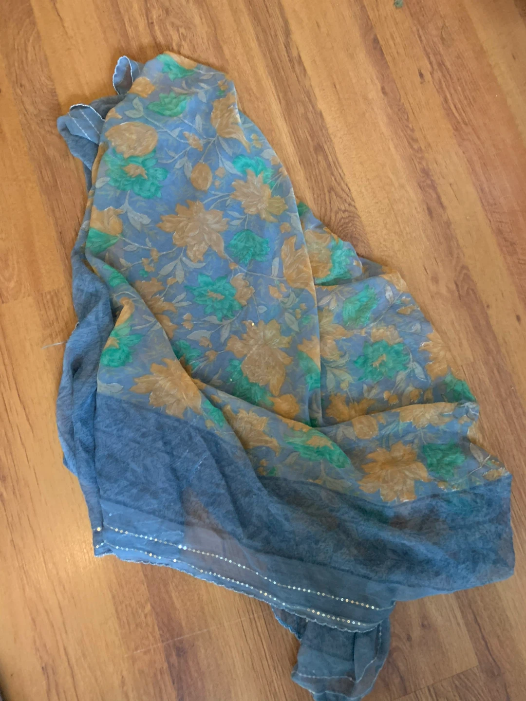 Floral Print Saris - Set of 2 - photo 3