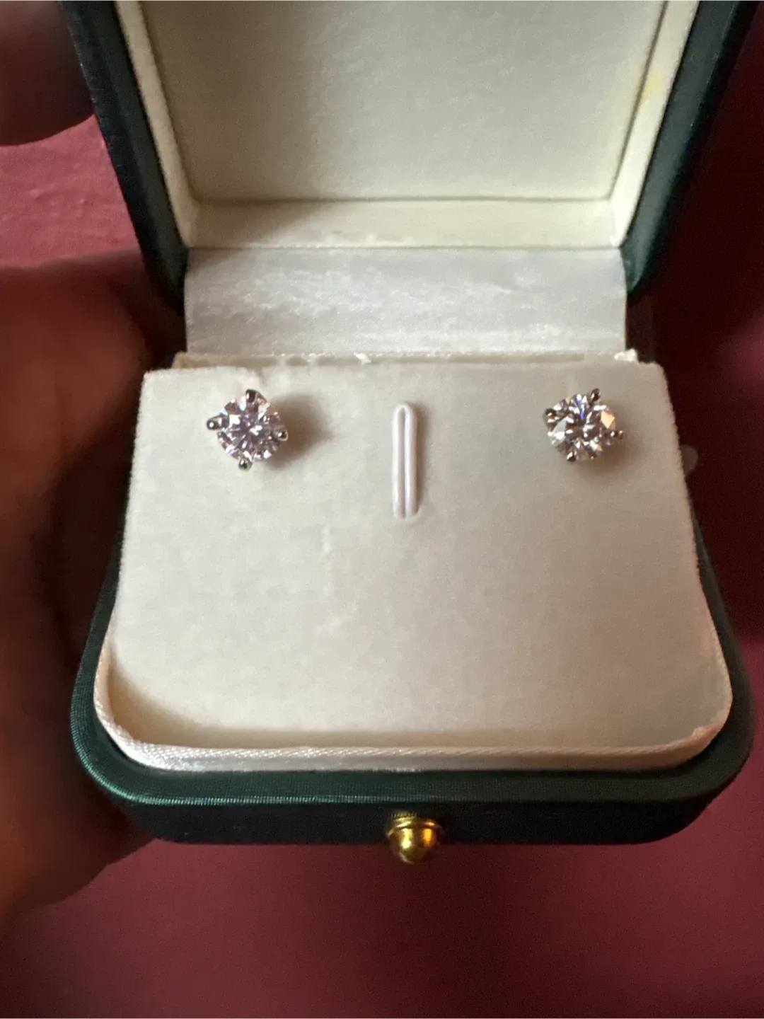 New 925 silver Moissanite Stud Earrings, 5.0mm, Color D