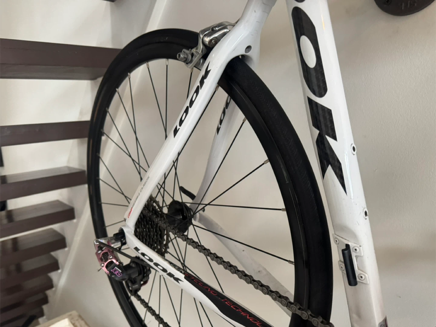LOOK 595 Road Bike - White & Pink Accents - photo 3