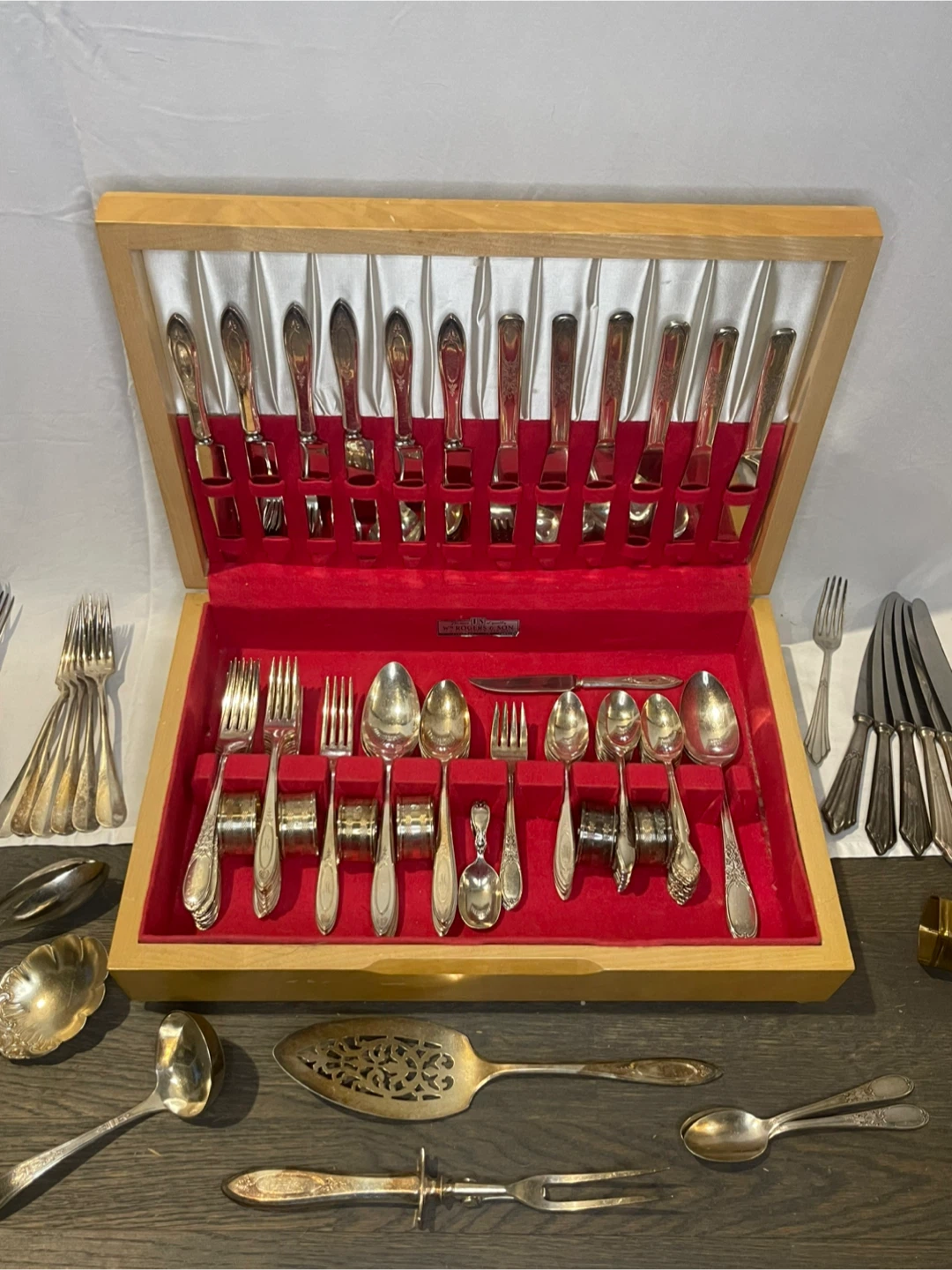 93-Piece Vintage Silverware Set (Mixed Patterns) - photo 3