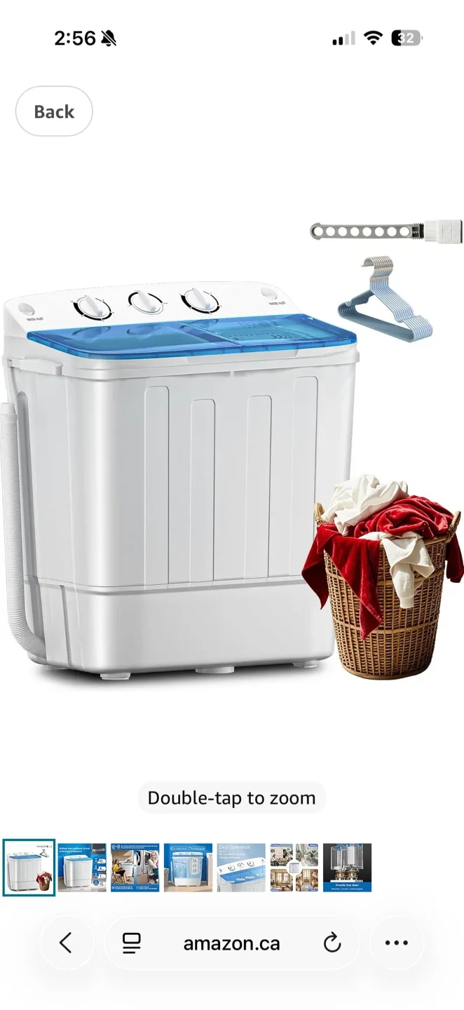 Erivess Twin Tub Washing Machine 11lbs