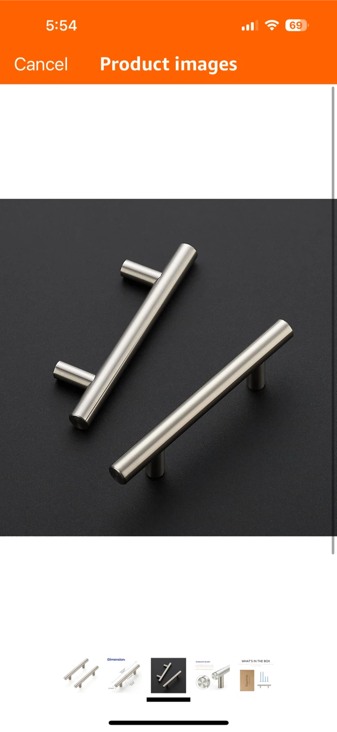 Starlight Silver Cabinet Pulls, 5 inch - photo 3