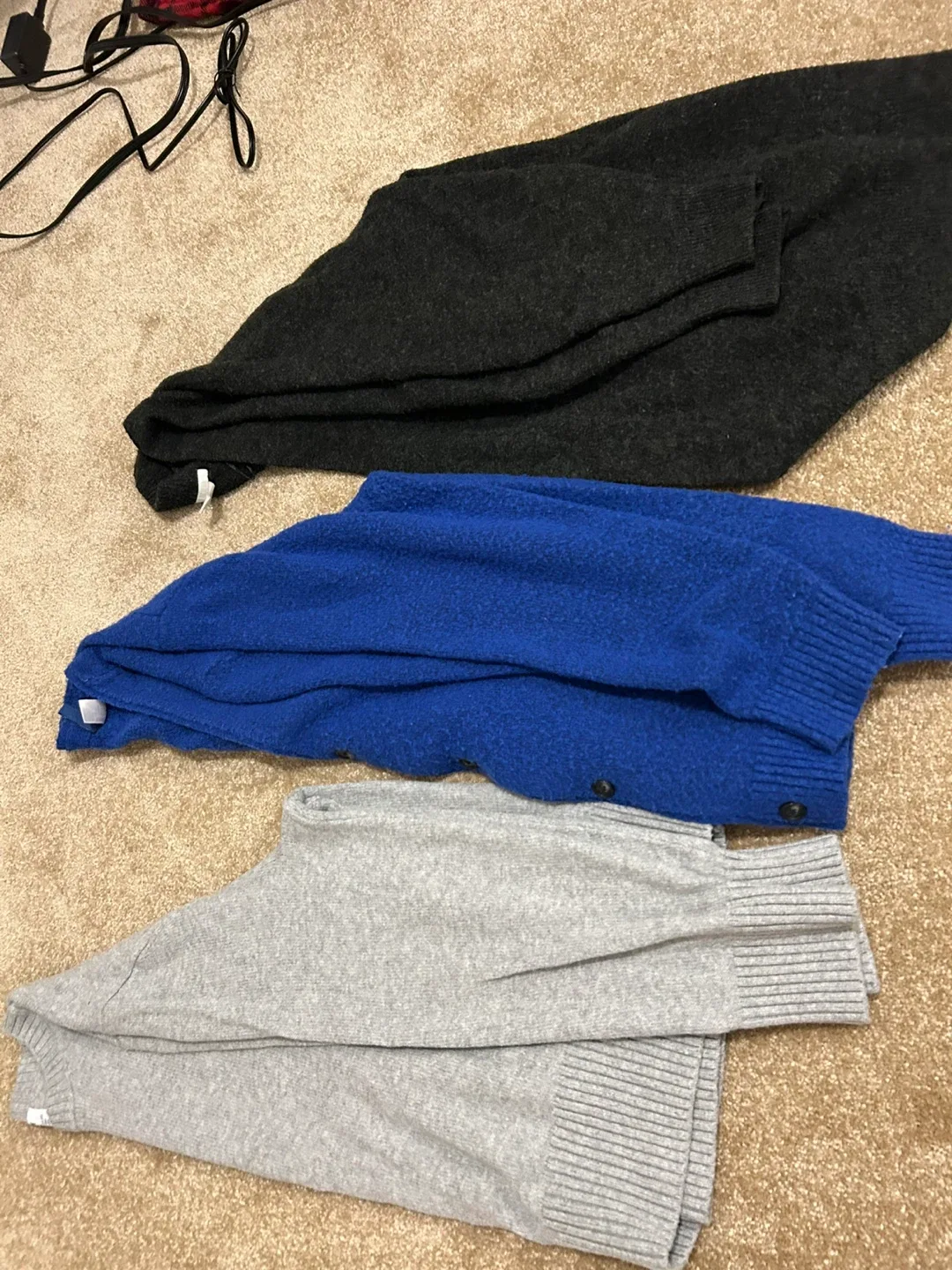 Assorted Cardigans - Blue, Grey, Charcoal
