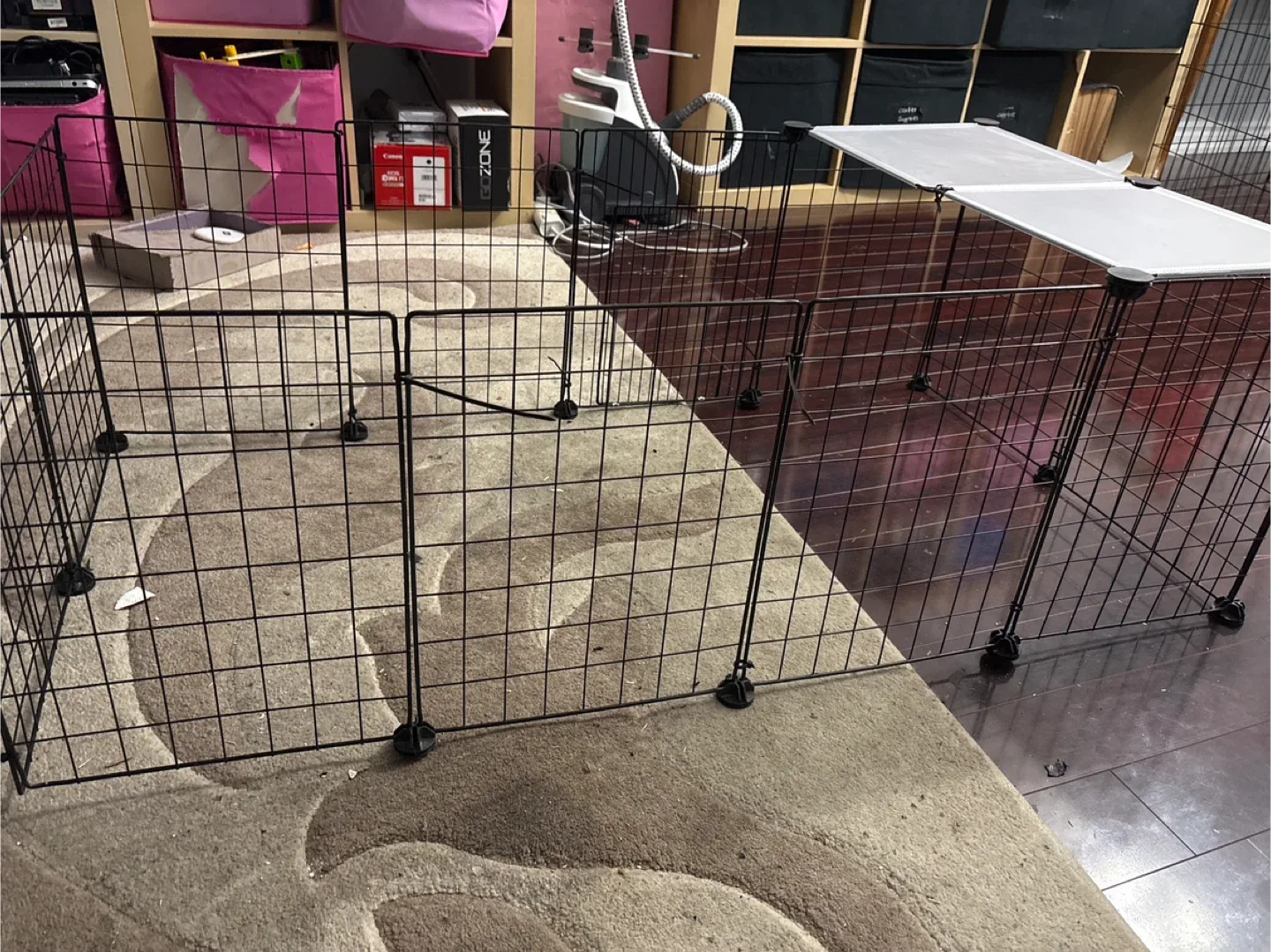 Black Wire Pet Playpen