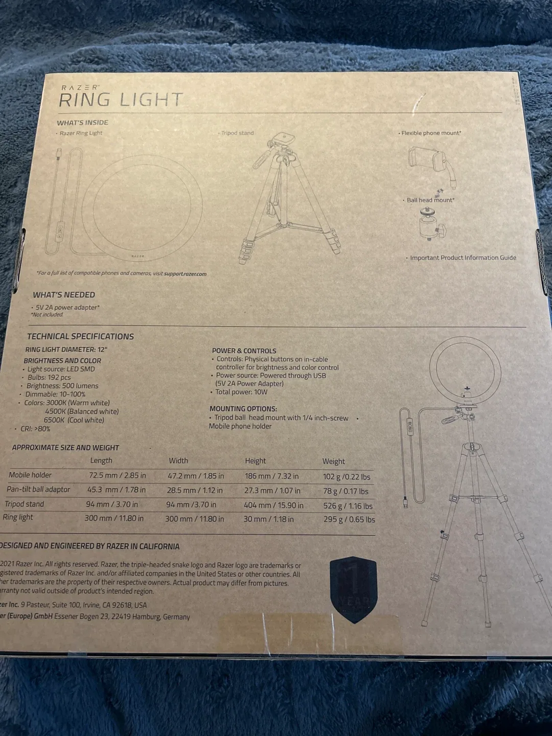 Razer Ring Light 12" USB LED - New in Box! image indicator(2)