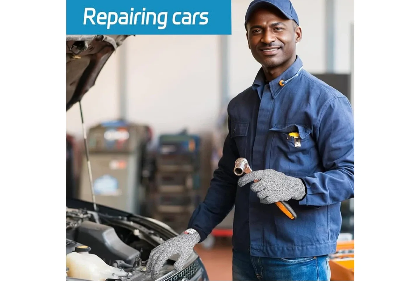 TOPTIE Cut Resistant Gloves - Size M image indicator(8)