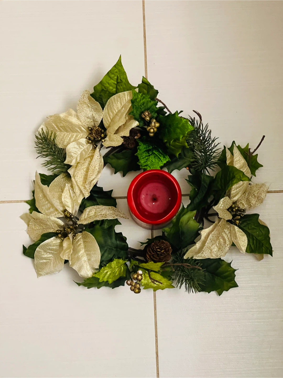 Christmas Candle Wreath