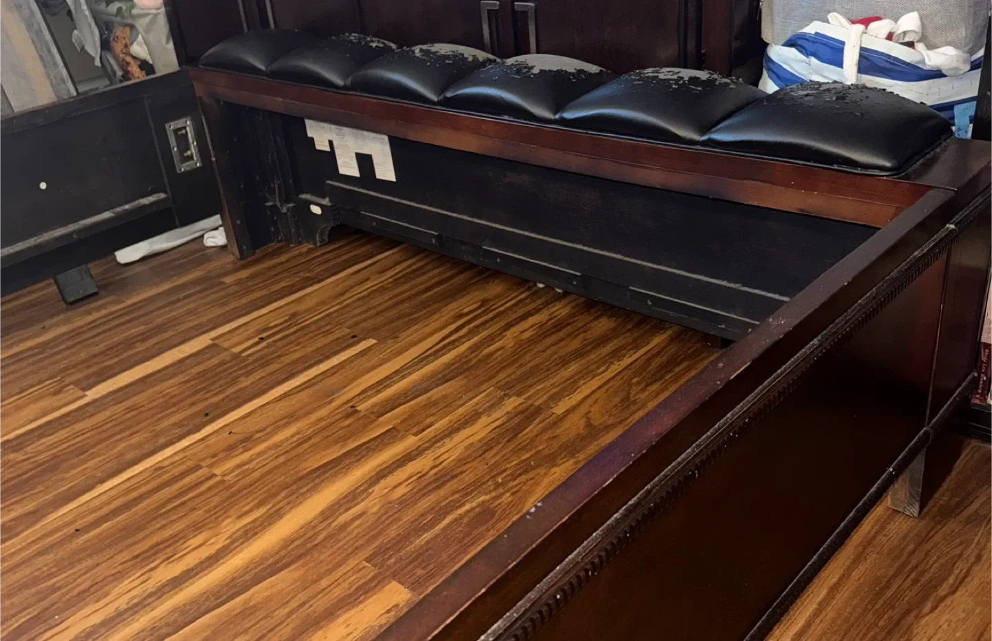 Leather Headboard & Footboard - AS IS image indicator(4)