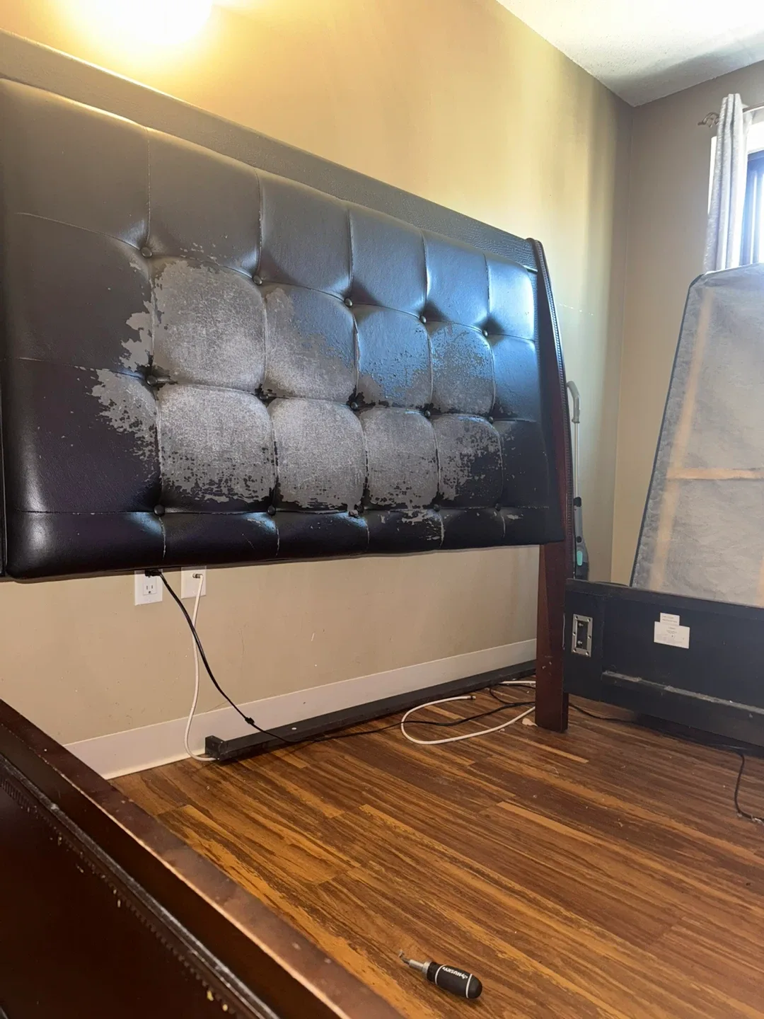 Leather Headboard & Footboard - AS IS image indicator(2)