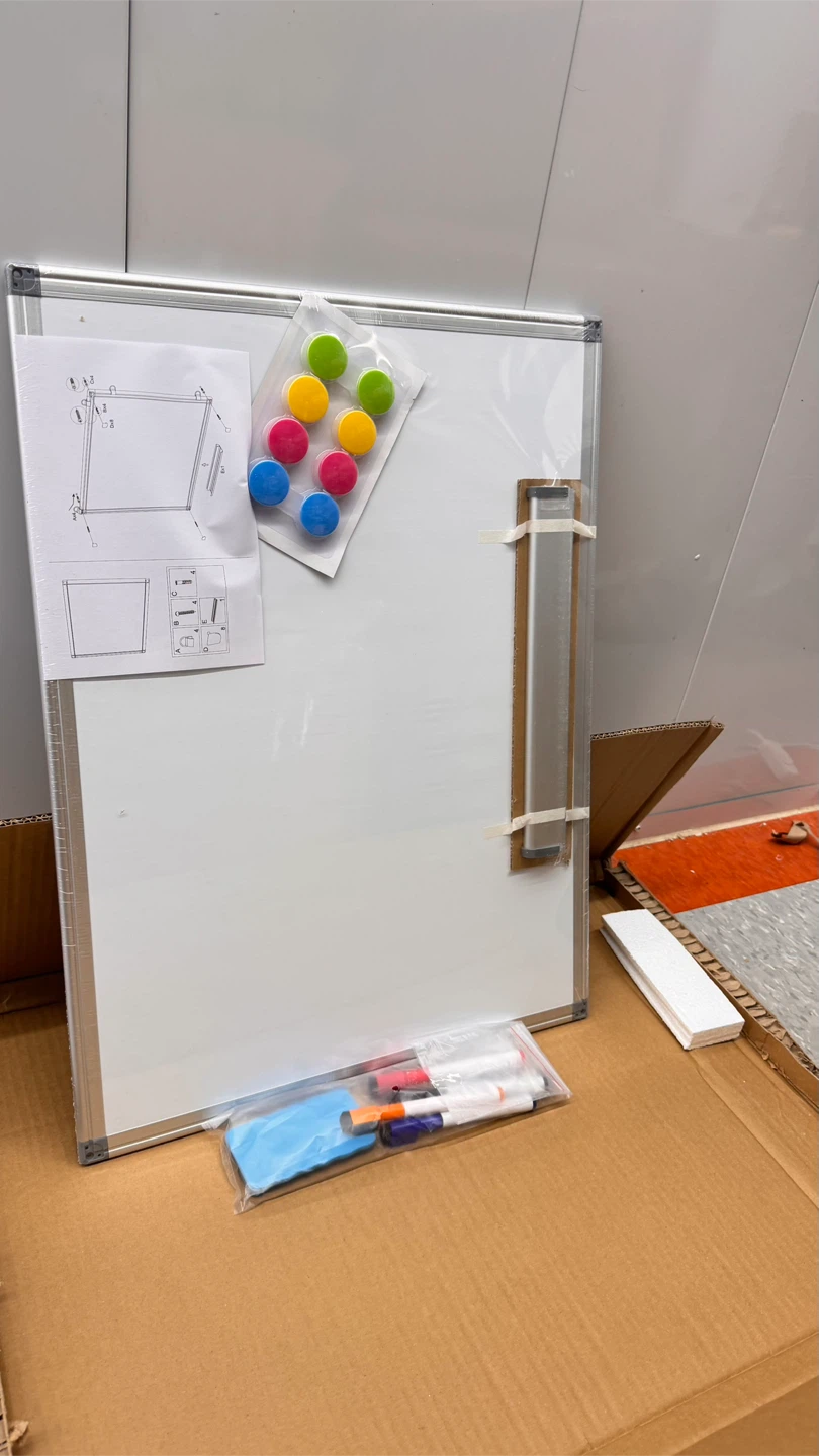 New Whiteboard with Markers and Magnets - photo 3