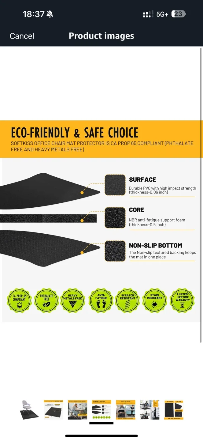 Ergonomic anti fatigue mat image indicator(5)