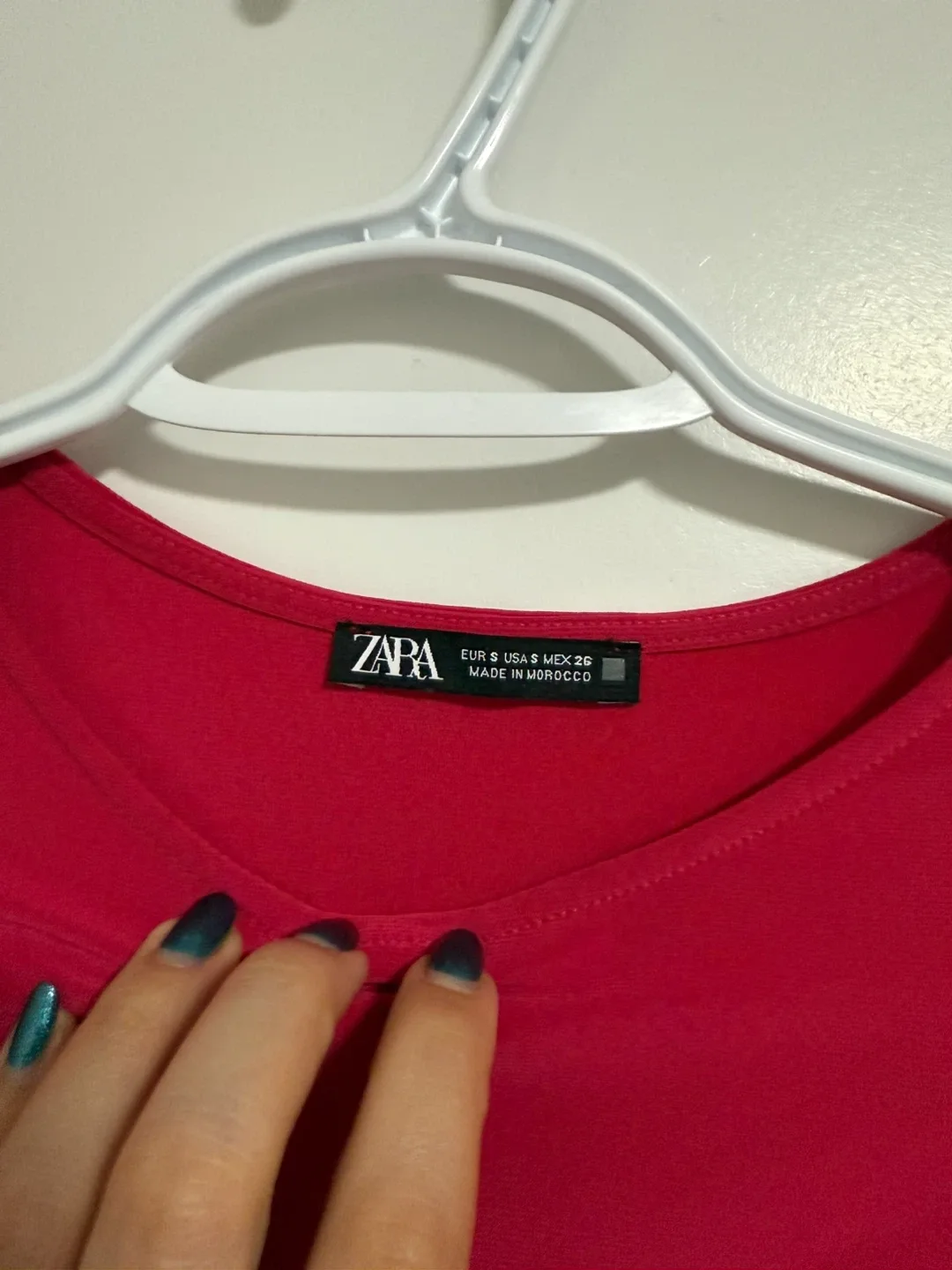 Zara Fuchsia Pink Long Sleeve Top - Size S image indicator(4)