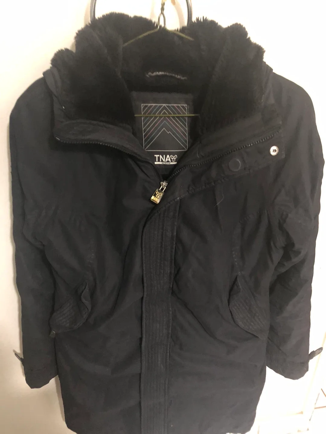 TNA Black Winter Coat - Size Medium
