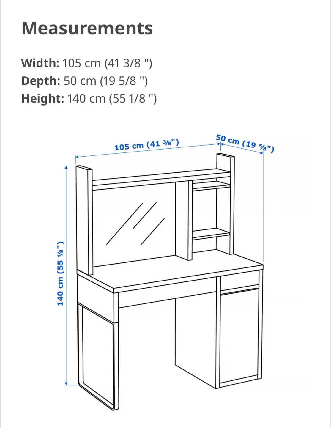 IKEA Desk with Hutch - Dark Brown - photo 4