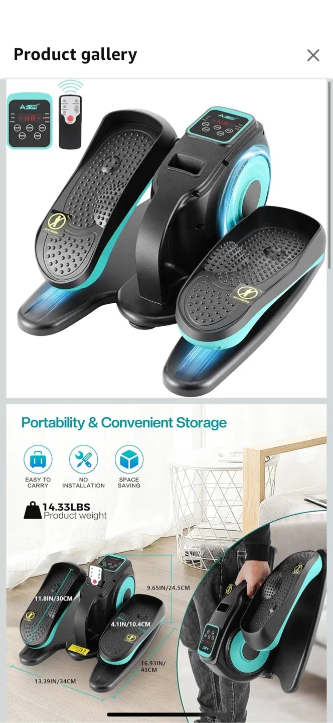 Asoni Under Desk Elliptical Stepper - Portable & Quiet image indicator(3)