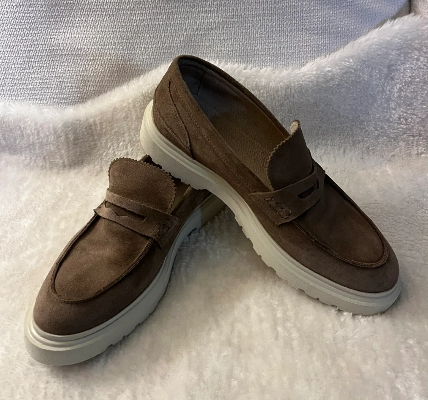 Brown Suede Loafers - Size 43 US 10 image indicator(10)