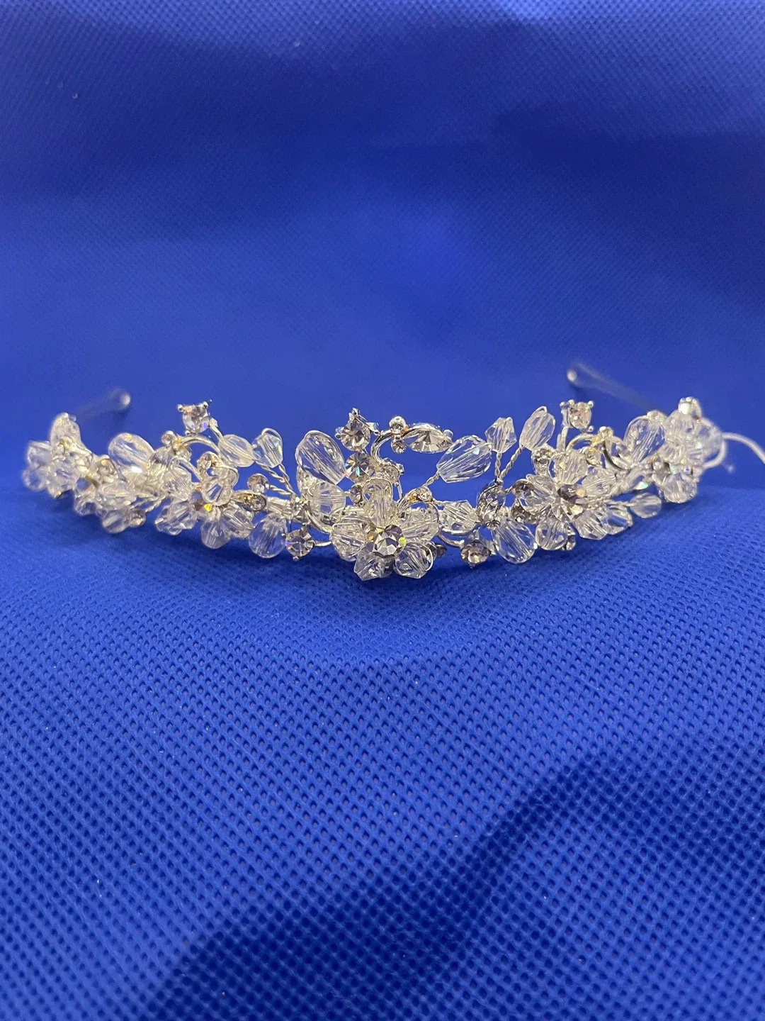 Crystal Floral Design Wedding Tiara