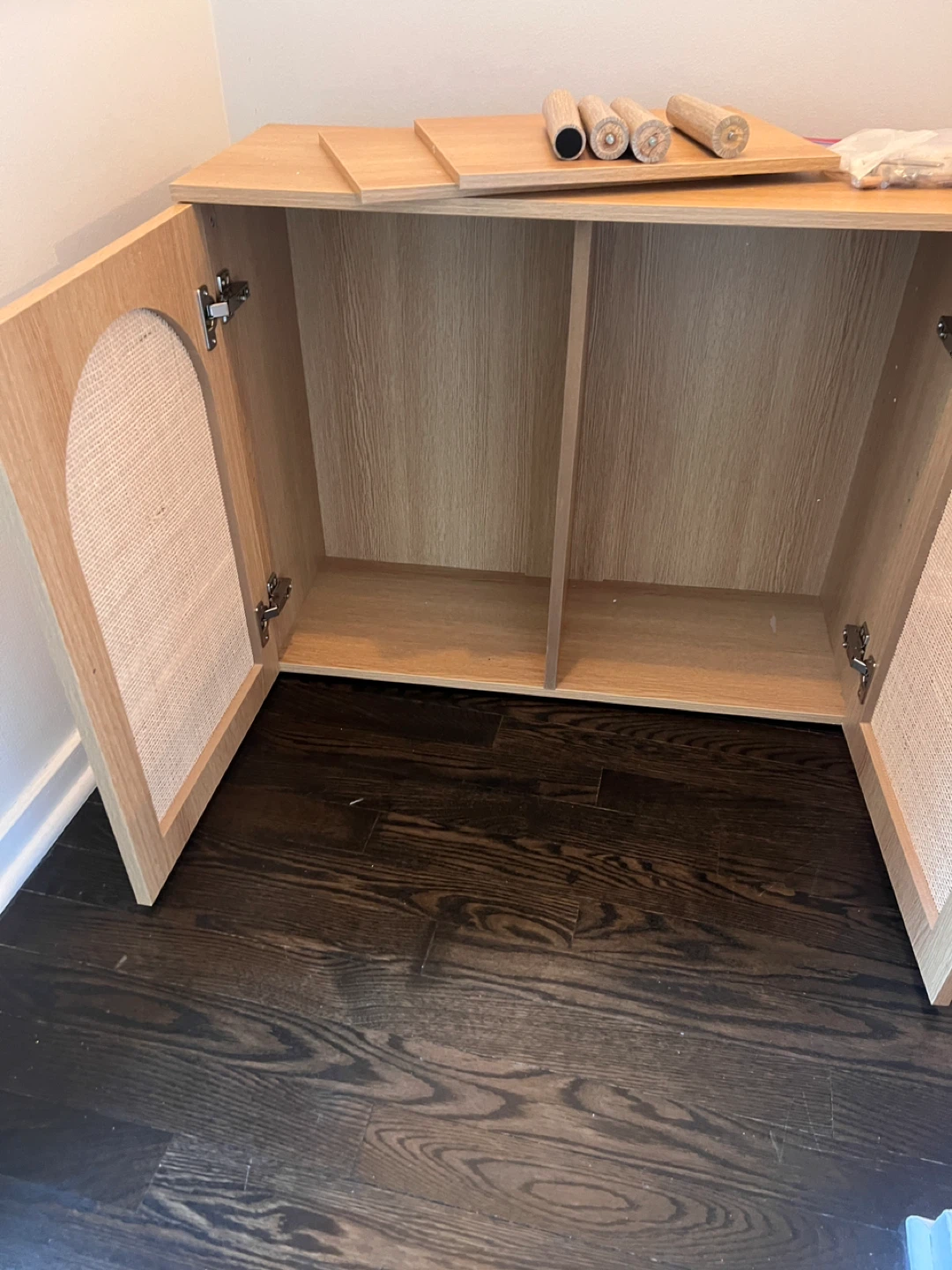 Cabinet with Rattan Doors - photo 3