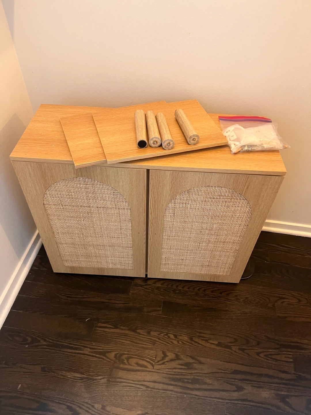 Cabinet with Rattan Doors - photo 2