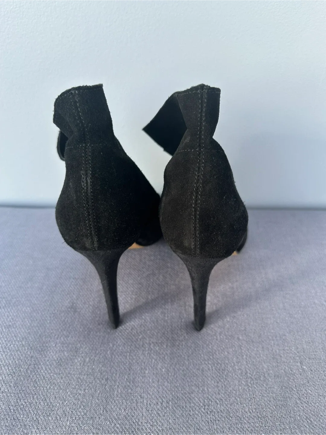 Bershka Black Suede Heels - Size 37 image indicator(4)